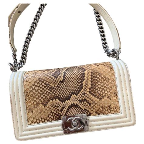 sac chanel peau de serpent